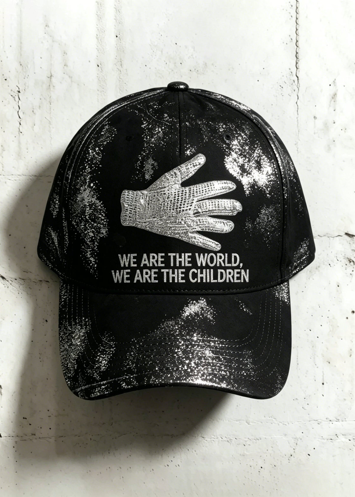 Unisex Retro Commemorative Baseball Cap: "King of Pop" Print