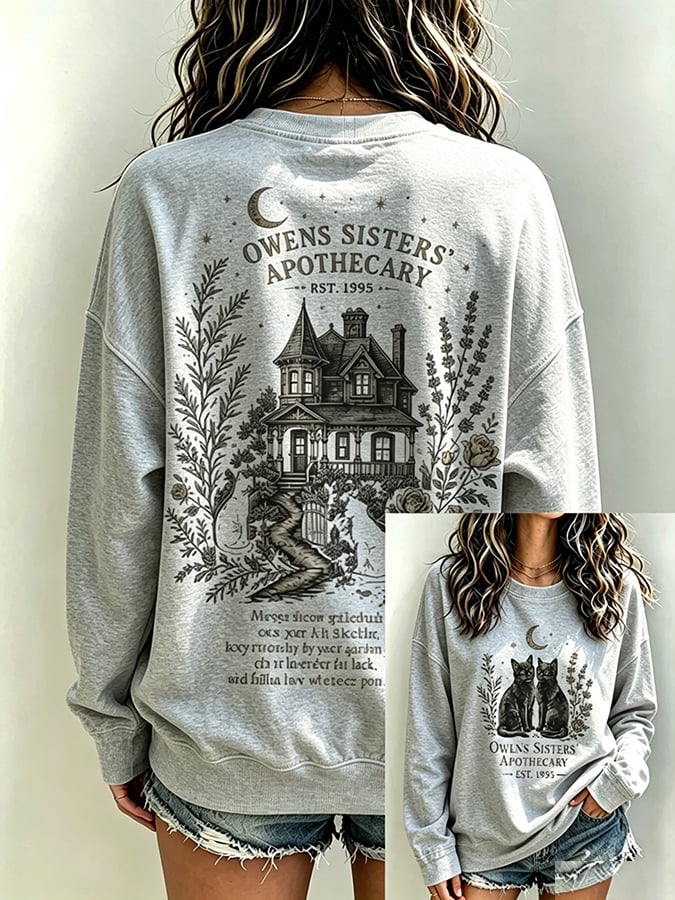 Women's Always Throw Spilled Salt Over Your Left Shoulder Print Casual Sweatshirt