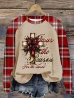 Women's Christmas printed casual sweatshirt
