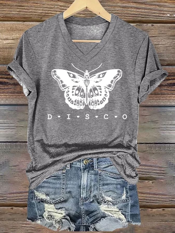 Women's Singer-Print Casual Short-Sleeved T-Shirt