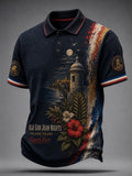 Men's Puerto Rico Print Polo Shirt