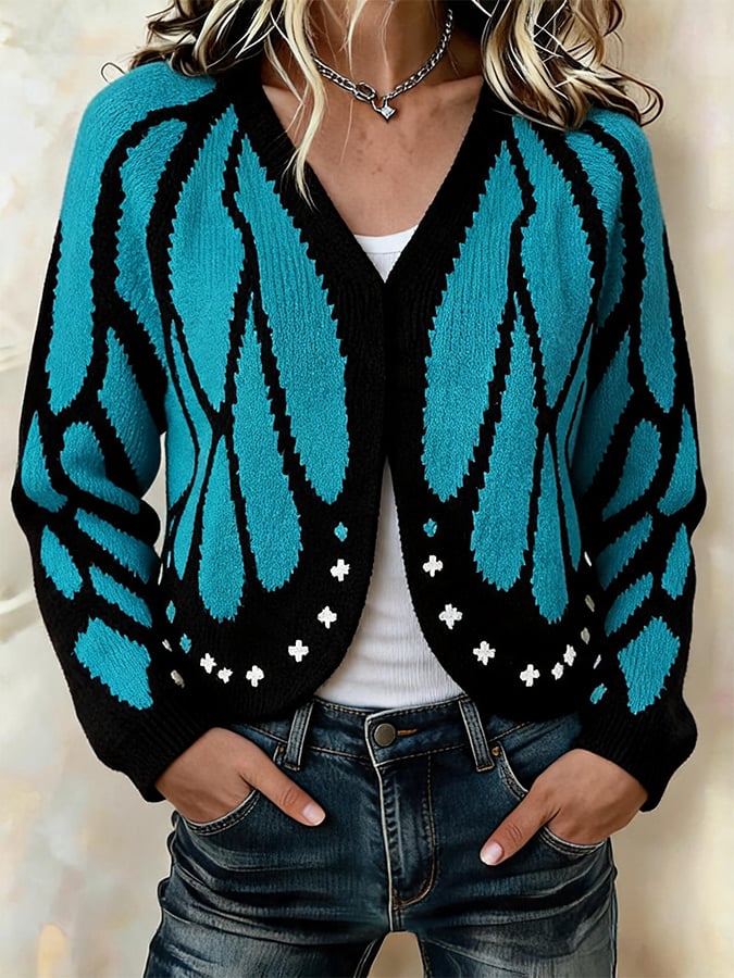 Women's Batwing-Sleeve Knit Cardigan