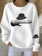 Brown Sugar Atmosphere Women's Printed Sweatshirt