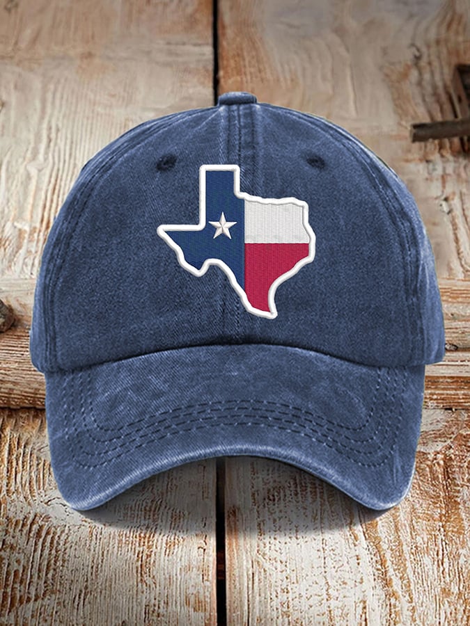 Retro Texas Strong Print Baseball Cap