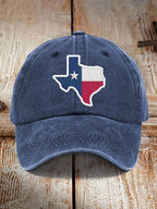 Retro Texas Strong Print Baseball Cap