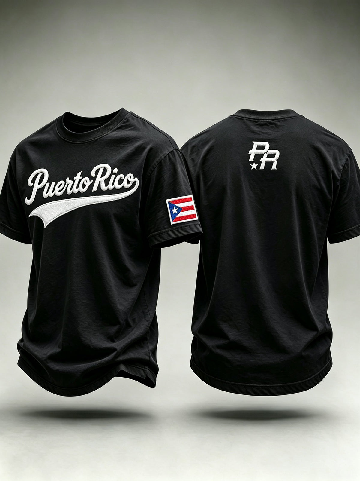 Men's Puerto Rico Print Casual T-shirt