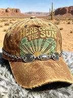Vintage Western Cowboy Baseball Cap (necklace not included)