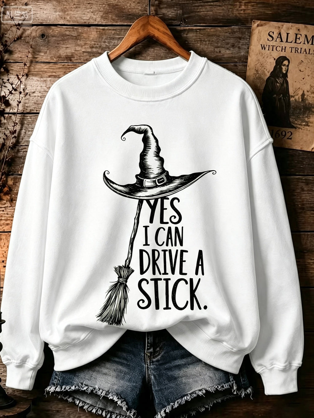 Women's Halloween Printed Sweatshirt