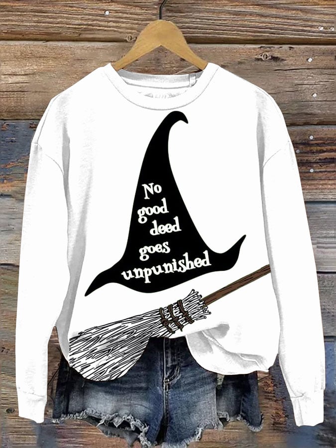 Women's Halloween Printed Casual Sweatshirt