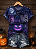 Women's Halloween Print T-Shirt