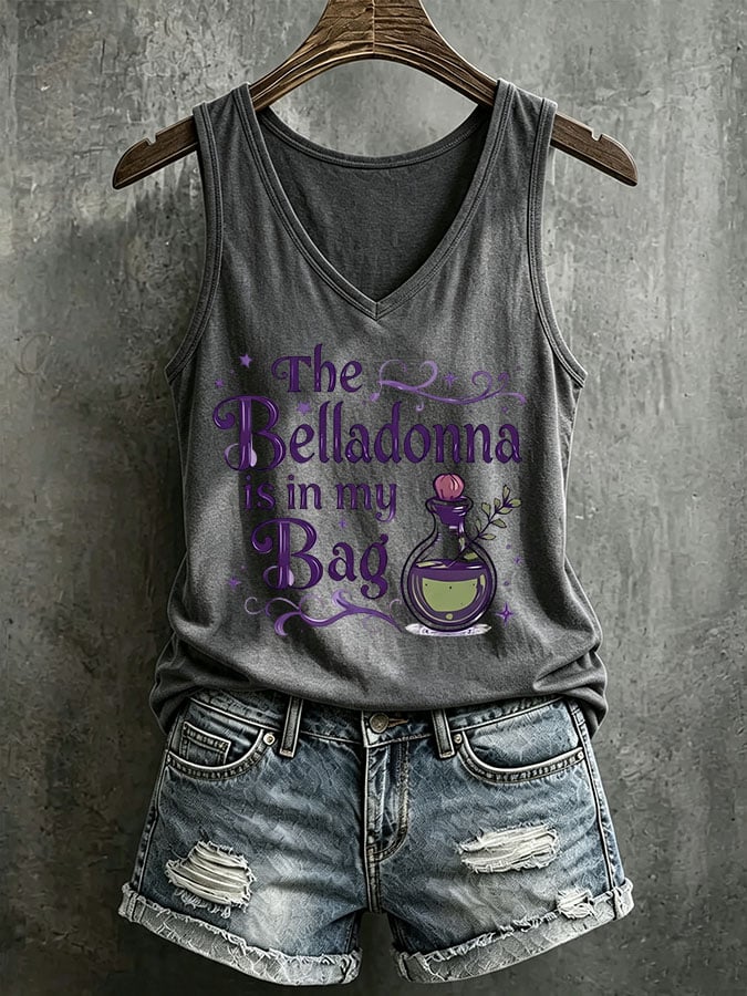 Women's The Belladonna Is In My Bag Printed Tank Top
