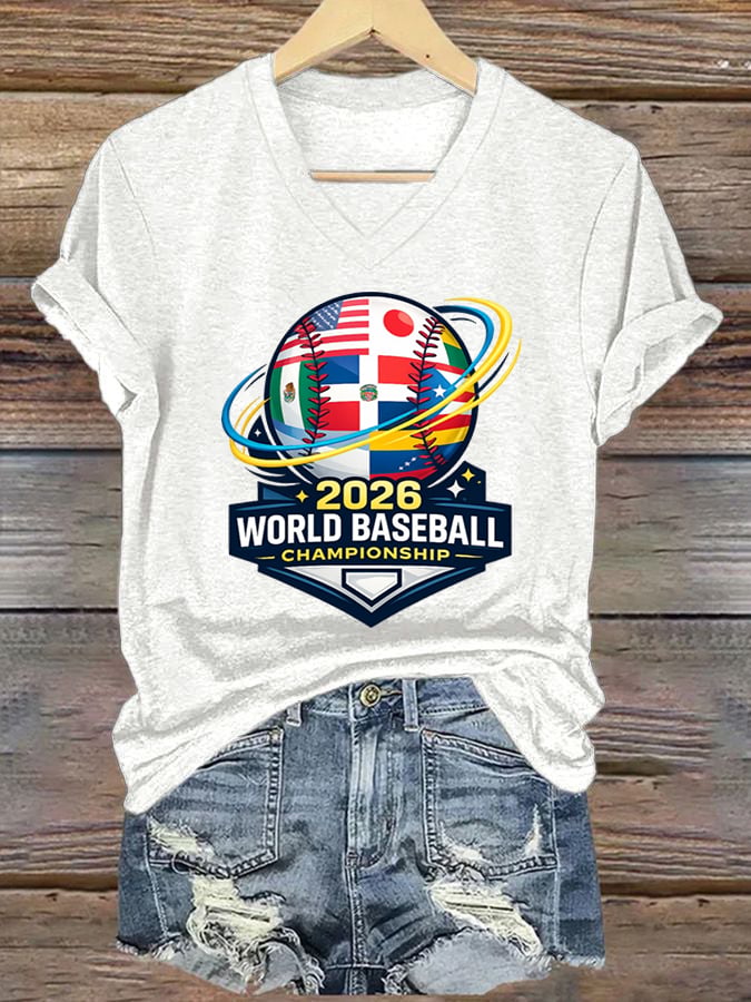Women's Casual baseball T-shirt