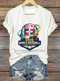 Women's Casual baseball T-shirt