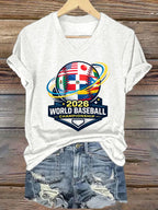 Women's Casual baseball T-shirt