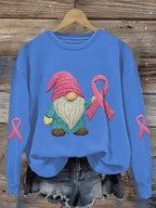 Women's Breast Cancer Awareness Print Comfort Sweatshirt