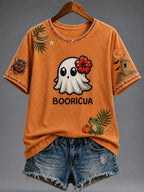 Women's Puerto Rico Halloween Graphic T-shirt