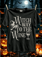 Women's Halloween Witch Print T-Shirt