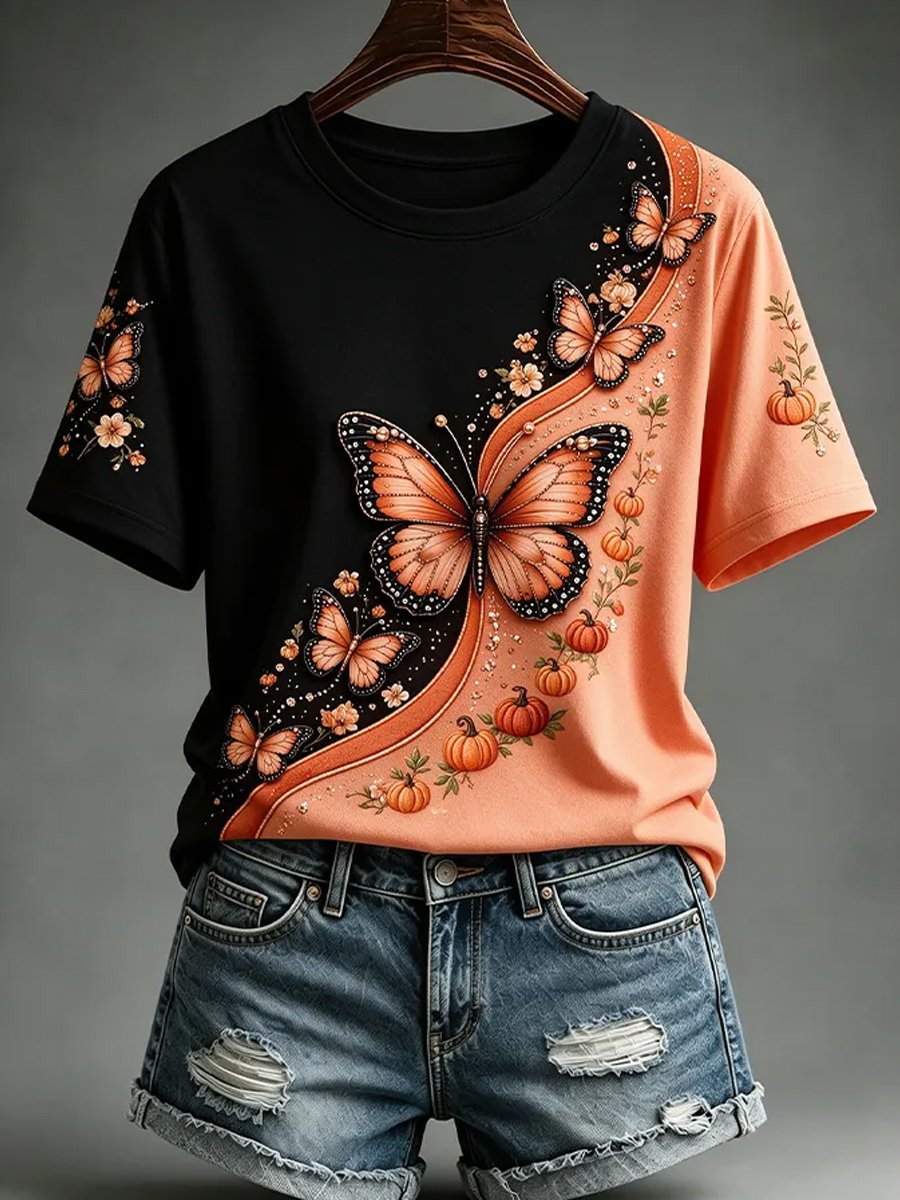 Women's Casual Print Short-Sleeve T-Shirt