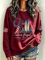 Women's Never Forget September 11 Print Top