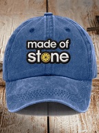 Unisex Washed Cotton Music Print Hat