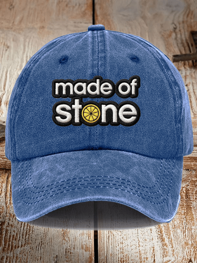 Unisex Washed Cotton Music Print Hat