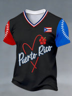 Men's Baseball Print T-Shirt