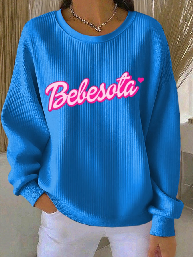 Women's Fashion Printed Casual Sweatshirt