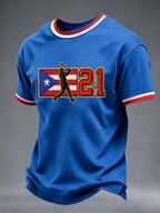 Men's Baseball Lovers Printed Casual Tops