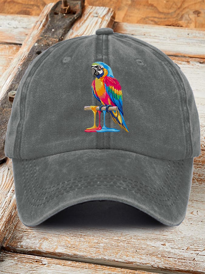 Parrot Print Baseball Cap