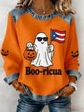 Women's Halloween In Puerto Rico Print Top