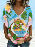 Women's Puerto Rico Print T-shirt