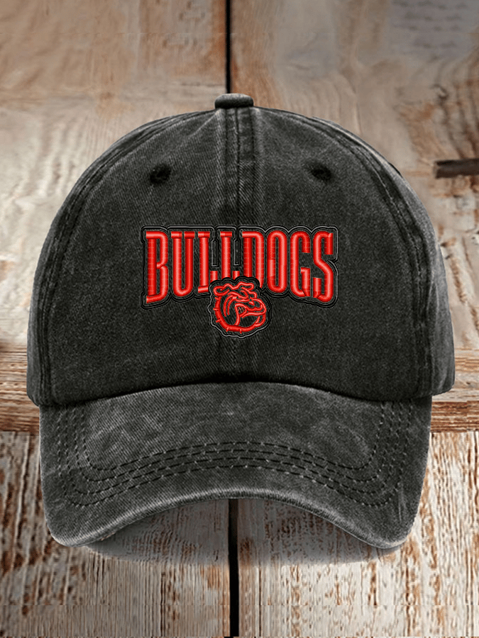 Bulldogs Football Printed Baseball Cap