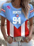 Puerto Rico Singer Benito Bowl Printed T-shirts