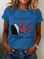 Women's Casual Print Short-Sleeve T-Shirt