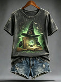 Unisex Halloween Casual Art Printed T-shirt