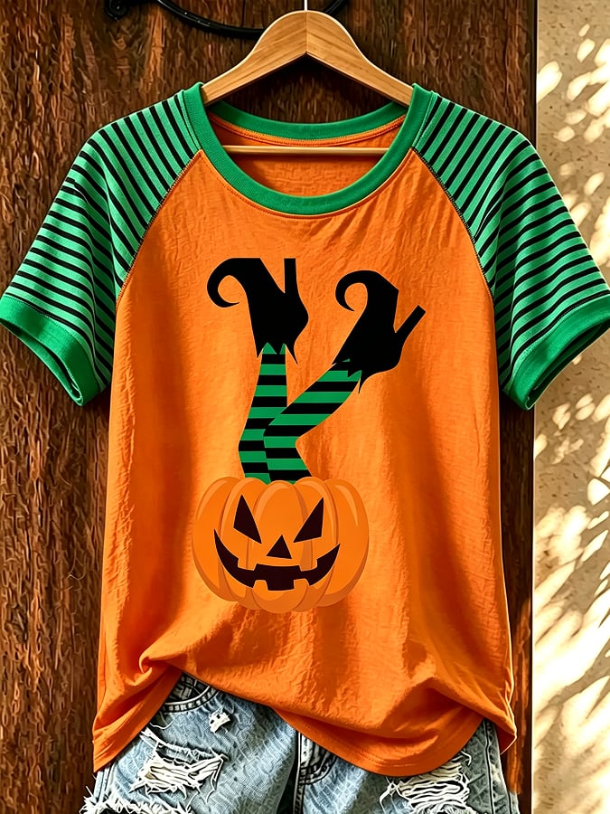Women's Halloween Print T-Shirt
