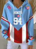 Women's Puerto Rico Singer Benito Bowl Print Casual Hoodies