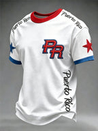 Men's Puerto Rico Print Short-Sleeve T-Shirt