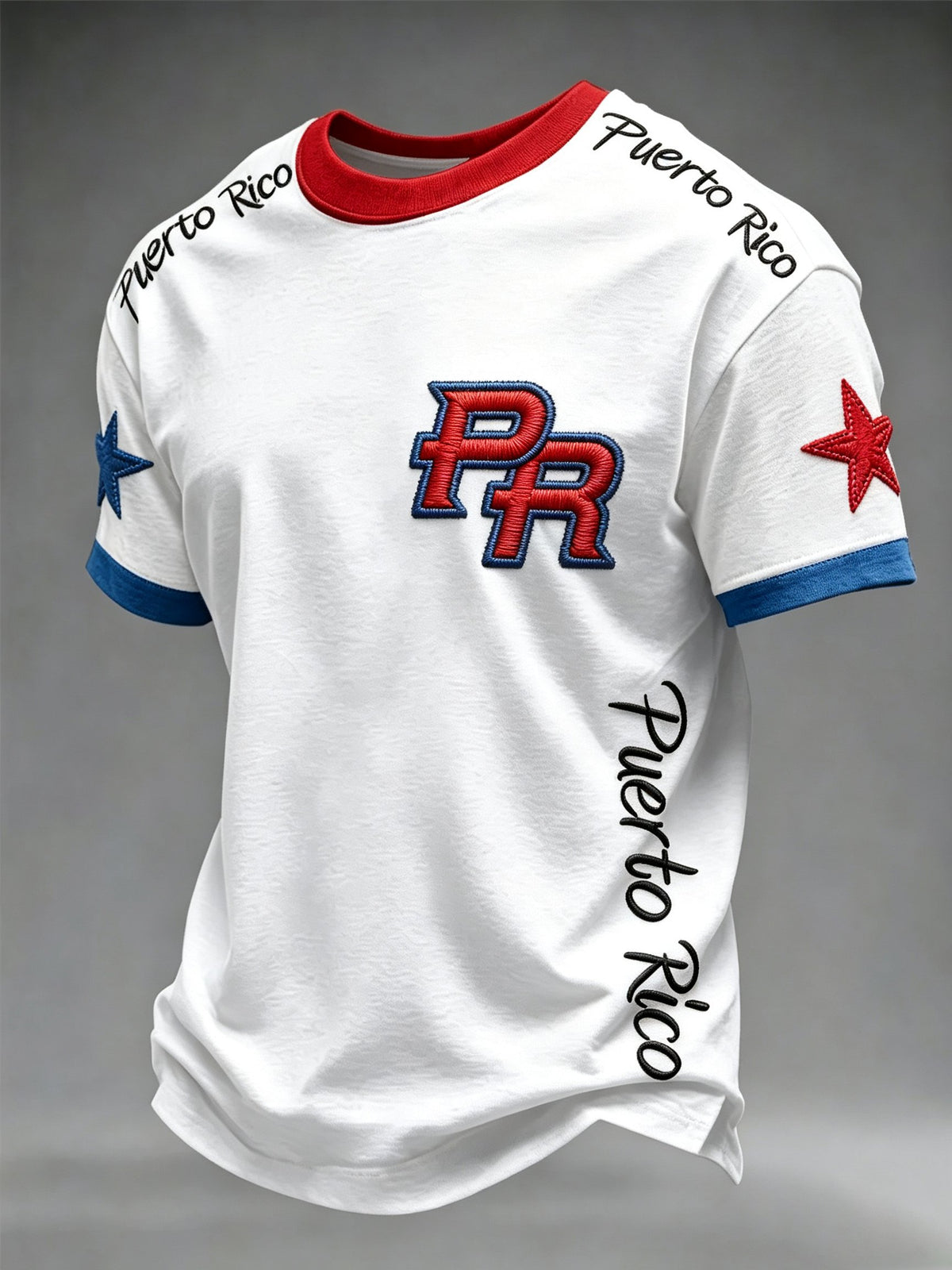 Men's Puerto Rico Print Short-Sleeve T-Shirt