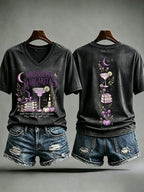 Women's Midnight Margaritas Print Casual T-shirt