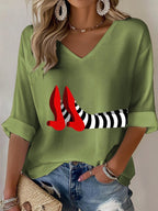 Women's Halloween Print T-Shirt