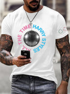 Men's Rock Band Casual Printed Short-Sleeved T-Shirt