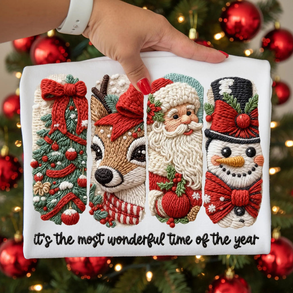 Funny Santas  Christmas Art Print Sweatshirt