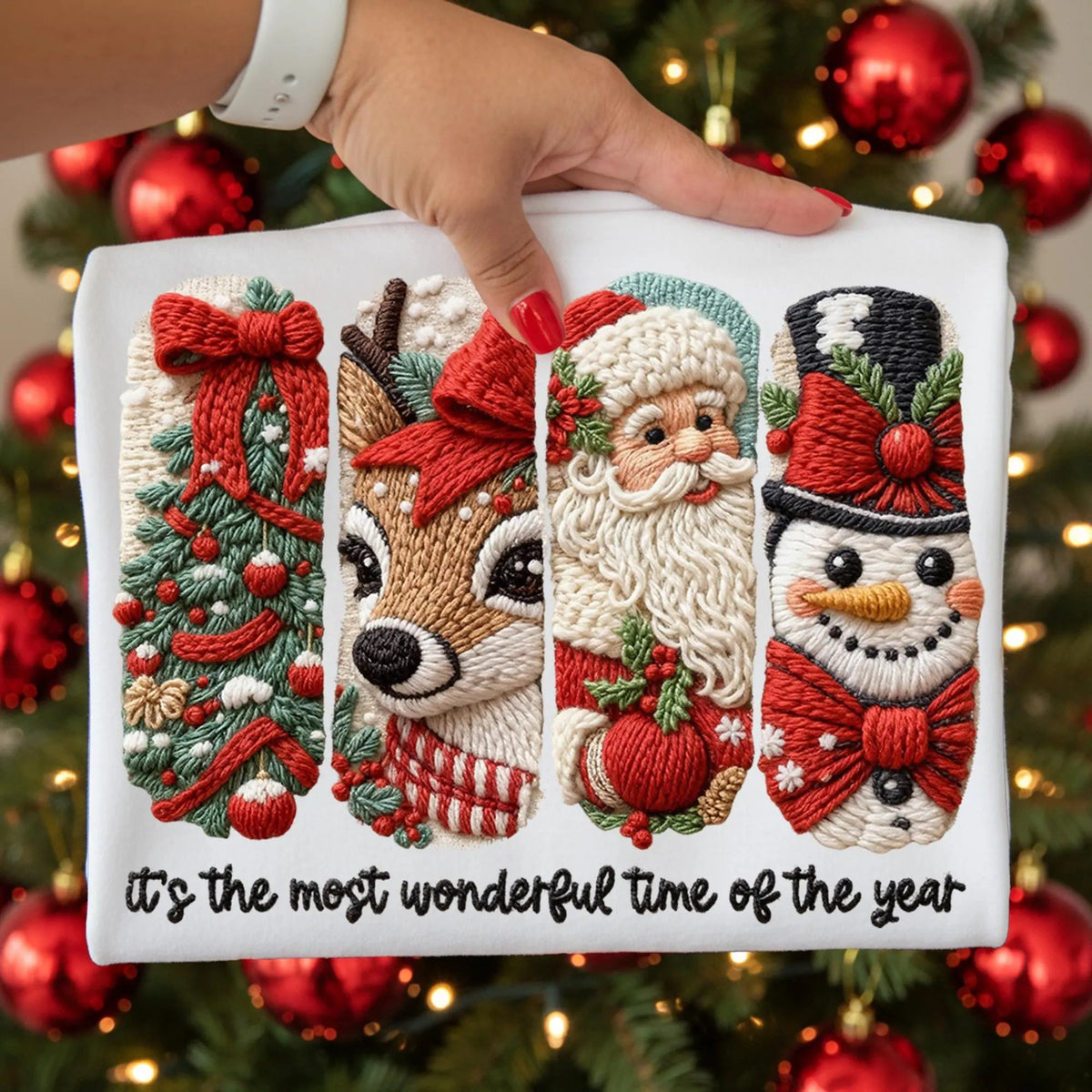 Funny Santas  Christmas Art Print Sweatshirt