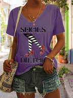 Women's Halloween Printed Casual T-Shirt