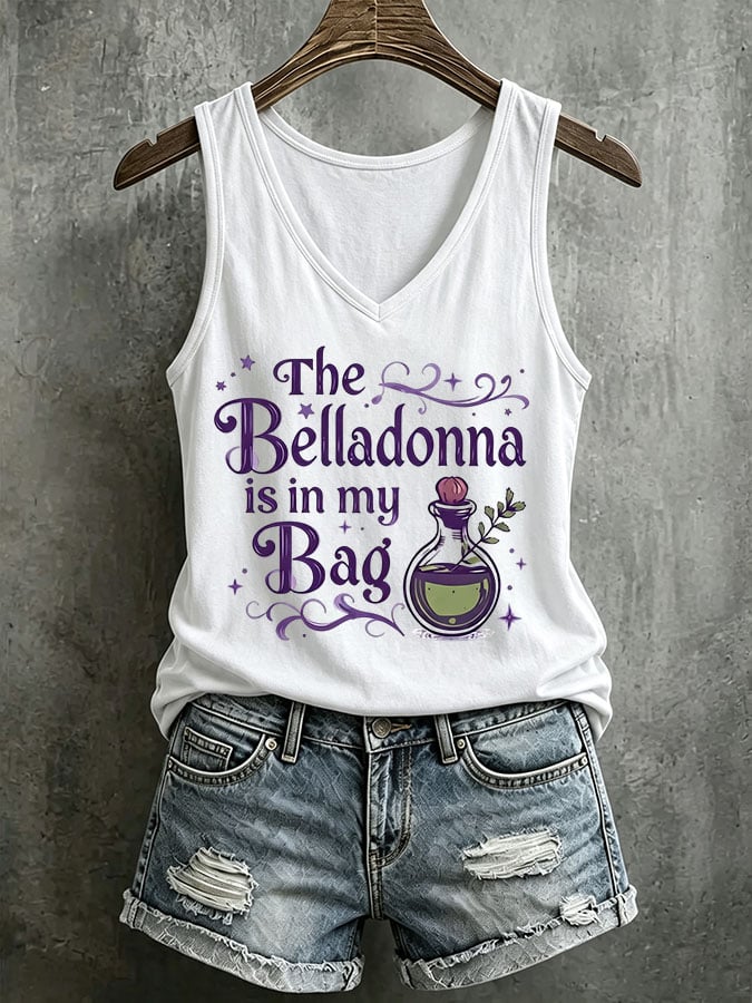 Women's The Belladonna Is In My Bag Printed Tank Top