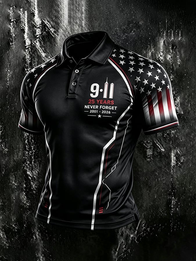 9.11 Never Forget Printed T-Shirts