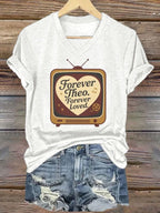Women's  Forever Theo Forever Loved Printed Casual T-Shirt