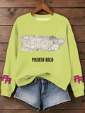 Puerto RIco Benito Bowl Printed Sweatshirt