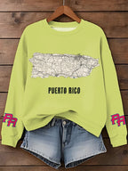 Puerto RIco Benito Bowl Printed Sweatshirt